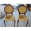 Image 1 : Pair of carved wood chairs