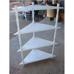 White corner cabinet/shelf