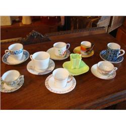 9 Teacups & Saucers