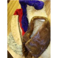 Fur wraps & collars. Total of 6