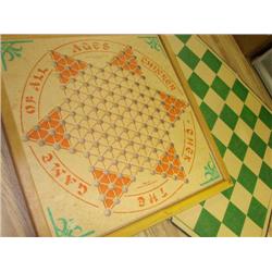 Two vintage game boards