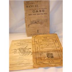 2 old machinery operating manuals