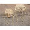 Image 1 : Pair of metal plant stand/tables