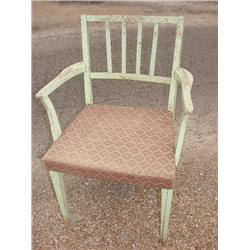 Shabby Chic Green Painted Chair
