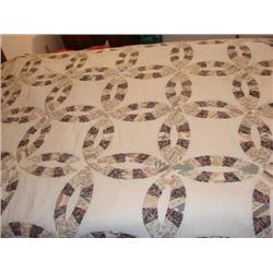 Double wedding ring quilt-full size