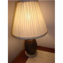 Brass Pineapple Lamp w/marble base