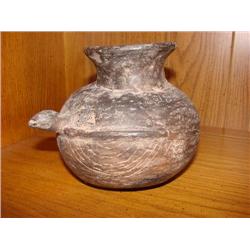 Art pottery w/snake head