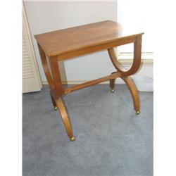 Handcrafted burlwood table