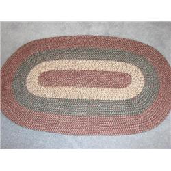 Small area braided rug