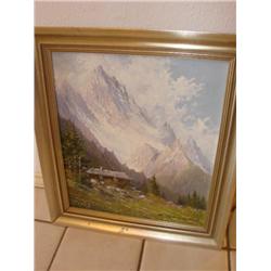 Oil on canvas signed F. Bambey