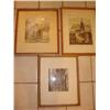 Image 1 : 3 framed vintage prints