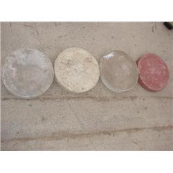 4 round walking stones