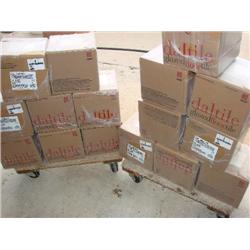 16 NEW boxes of almond glazed tile 8x8