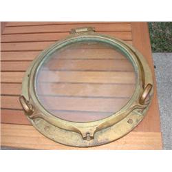 Solid brass w/glass ship porthole