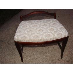Vanity bench w/padded seat