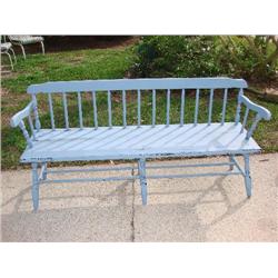 Solid wood deacon's bench