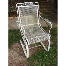 Metal patio chair
