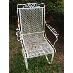Metal patio chair