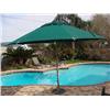 Image 1 : Large patio umbrella with stand