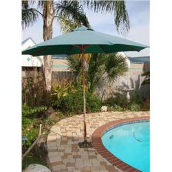 Patio umbrella with stand