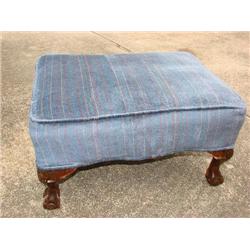 Footstool with ball & claw feet