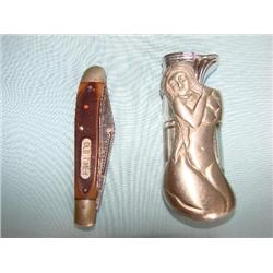Old Timers Pocketknife, "Girlie" lighter