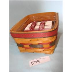 Longaberger address card basket