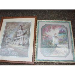 2 Victorian framed prints