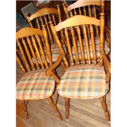 4 chairs w/padded seats