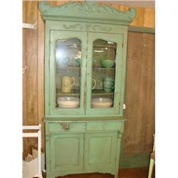 Vintage Green Kitchen Cupboard