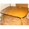Image 1 : Ethan Allen solid wood table w/2 leaves
