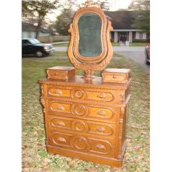 Victorian dresser w/mirror