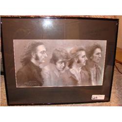 Artist Signed Beatles Sketch