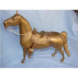 Heavy cast iron horse statue
