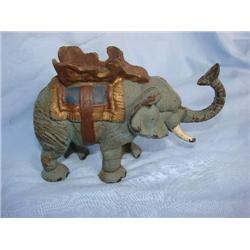 Cast iron elephant bank