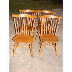 4 Windsor back chairs