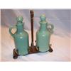 Image 1 : Green pottery cruet set