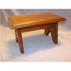 Solid wood step bench