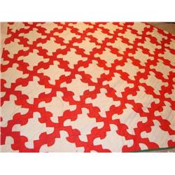 Drunker's Path handquilted quilt