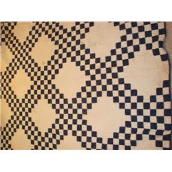 Triple Irish Chain handquilted quilt