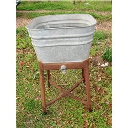 Wash tub on stand