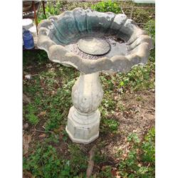 Cement bird bath