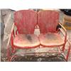 Image 1 : Red metal double seat glider