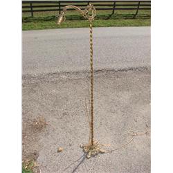 Ornate gold floor lamp