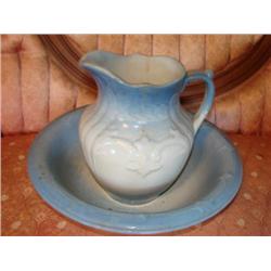 Old Pottery Pitcher & Bowl Set