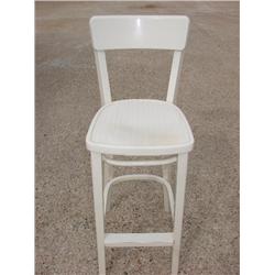 White bar stool