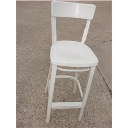 White bar stool
