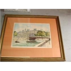 Signed & numbered watercolor