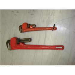 2 pipe wrenches