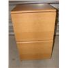 Image 1 : 2 drawer wood file cabinet